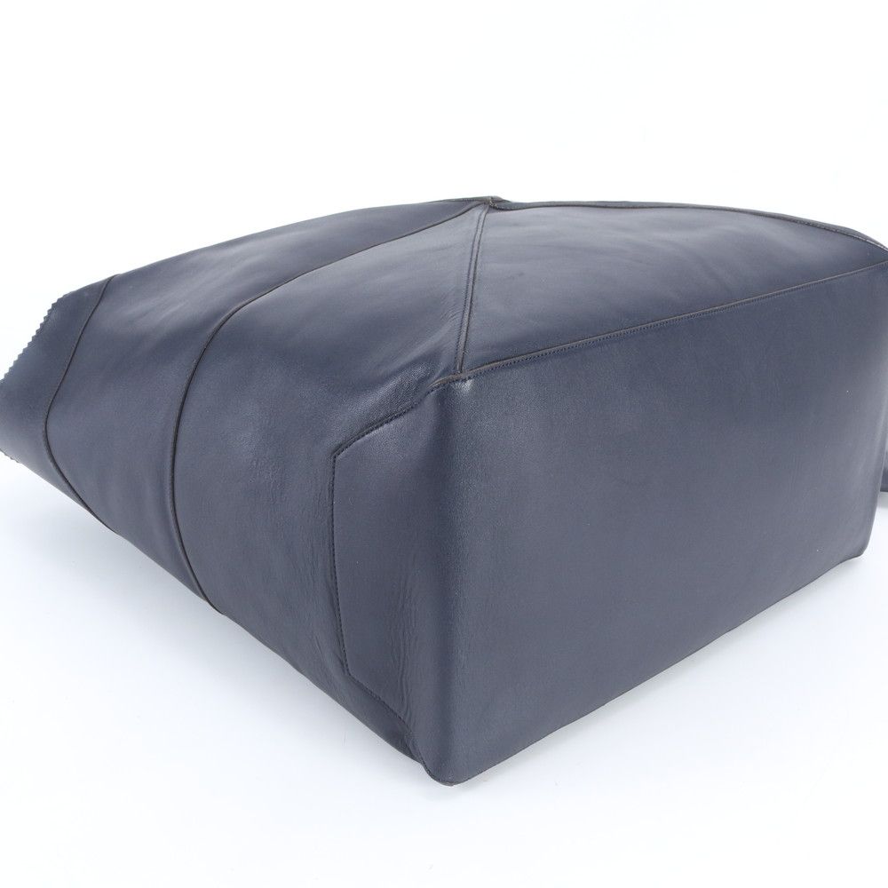 Loewe Anagram Origami Tote Shoulder Leather Hand Navy Dark Blue — view 4
