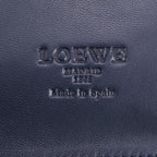Loewe Anagram Origami Tote Shoulder Leather Hand Navy Dark Blue — view 9