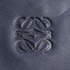 Loewe Anagram Origami Tote Shoulder Leather Hand Navy Dark Blue — view 8