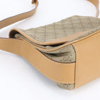 Gucci Vintage GG Canvas 001 0 Leather Shoulder Bag Crossbody Brown — view 6