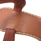 Louis Vuitton Monogram Wedge Sole Sandals Ankle Strap — view 7
