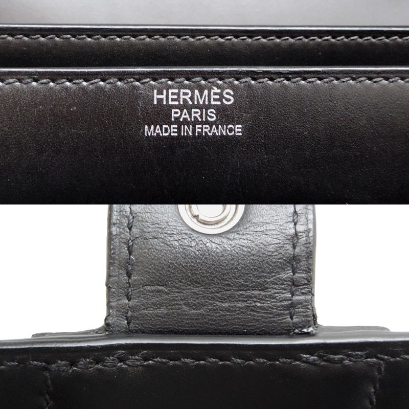 Hermes Briefcase Business Bags Black — view 7