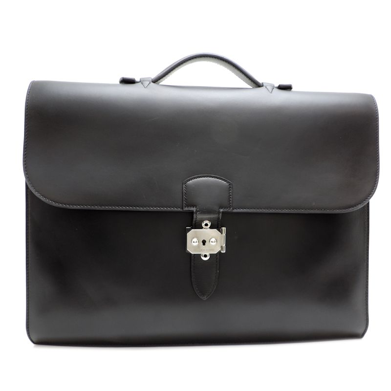 Hermes Briefcase Business Bags Black