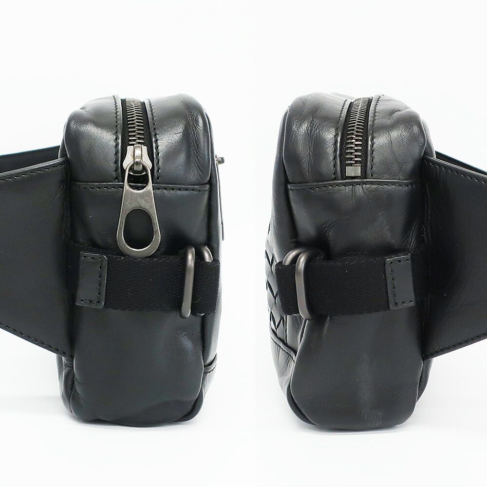 Bottega Veneta Ten Belt Bag Intrecciato Black Leather — view 4
