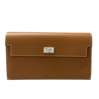 Hermes Wallet Kelly Pocket Long Gold Silver