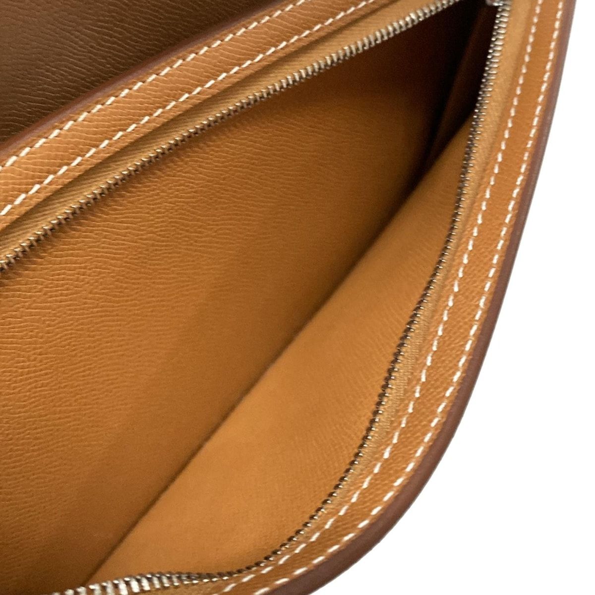 Hermes Wallet Kelly Pocket Long Gold Silver — view 5