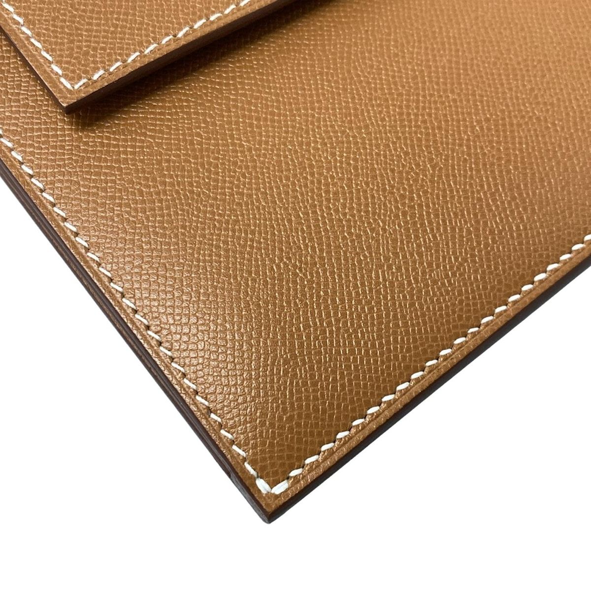 Hermes Wallet Kelly Pocket Long Gold Silver — view 7