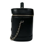 Chanel Shoulder Bag Vanity Bag Black CC Logo — view 4