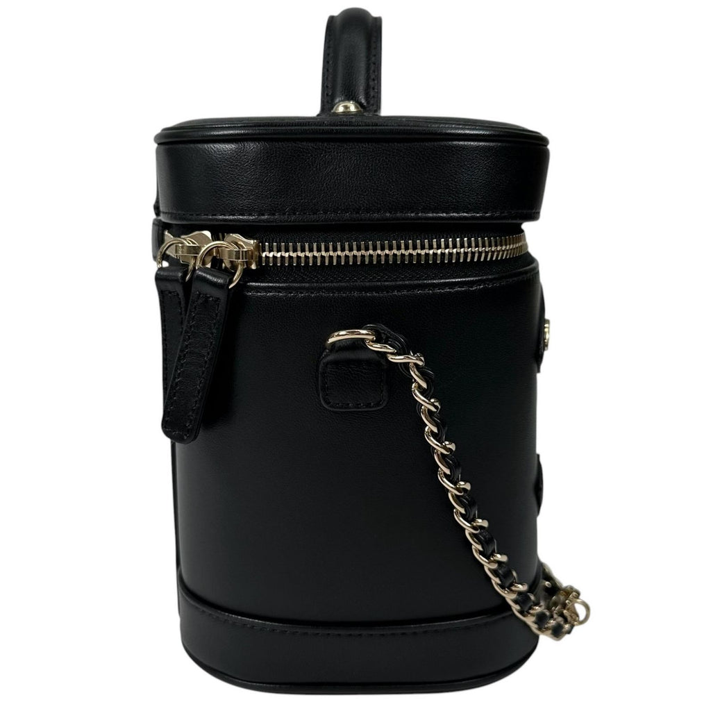 Chanel Shoulder Bag Vanity Bag Black CC Logo — view 5