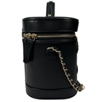 Chanel Shoulder Bag Vanity Bag Black CC Logo — view 5
