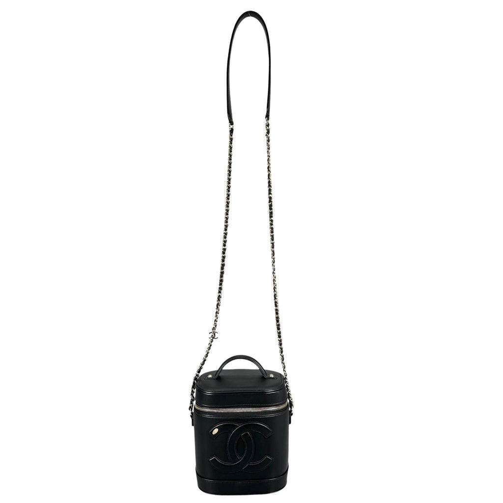 Chanel Shoulder Bag Vanity Bag Black CC Logo — view 3