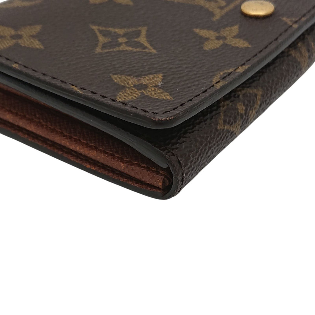 Louis Vuitton Fold Wallet Monogram Porte-Monnaie Billets Tresor Brown — view 9
