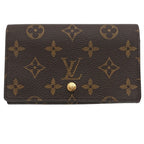 Louis Vuitton Fold Wallet Monogram Porte-Monnaie Billets Tresor Brown