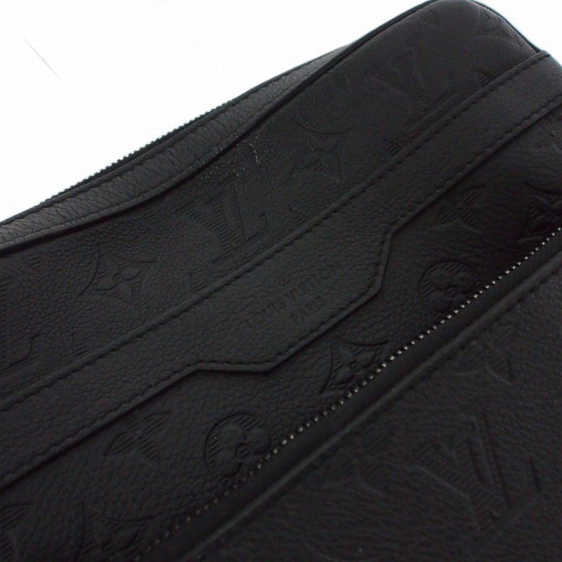 Louis Vuitton Monogram Shadow Trio Messenger Shoulder Bag Black — view 5