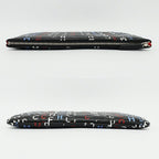 Chanel Ten Clutch Typography Quilted Second Black Silver Lambskin CC Logo — view 3