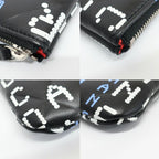 Chanel Ten Clutch Typography Quilted Second Black Silver Lambskin CC Logo — view 5