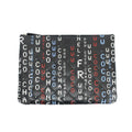 Chanel Ten Clutch Typography Quilted Second Black Silver Lambskin CC Logo