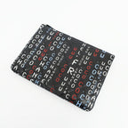Chanel Ten Clutch Typography Quilted Second Black Silver Lambskin CC Logo — view 9