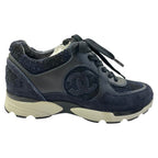 Chanel Sneakers CC Logo Tweed Blue — view 6