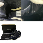Chanel Sneakers CC Logo Tweed Blue — view 9