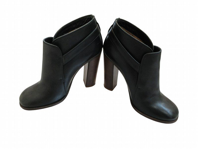Celine Short Boots Ankle Leather Black — view 3