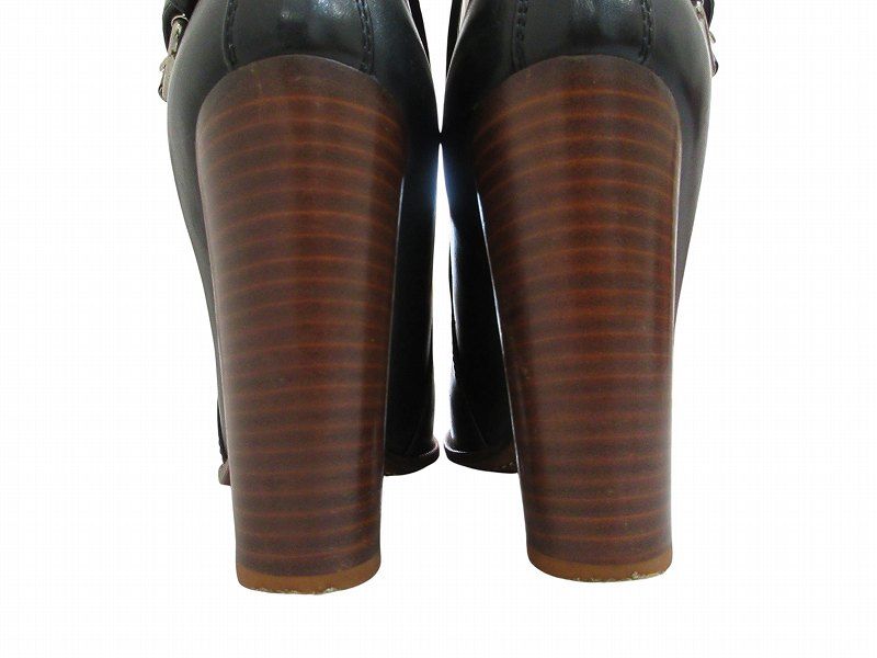 Celine Short Boots Ankle Leather Black — view 8