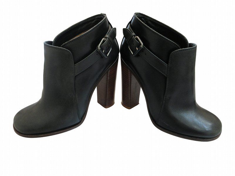 Celine Short Boots Ankle Leather Black — view 4