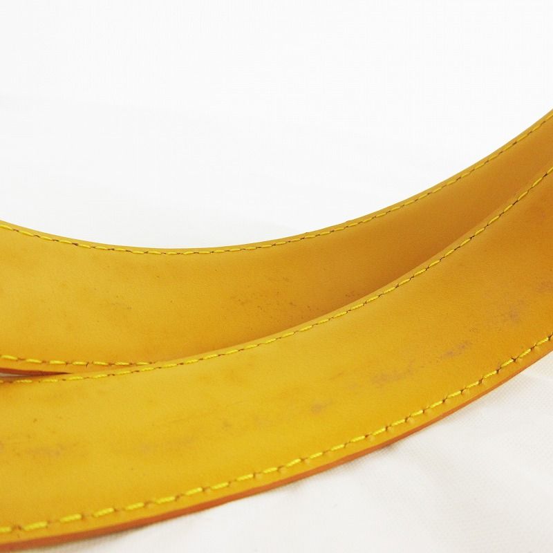 Louis Vuitton Epi Ceinture Plain Belt 85 34 Tassili Yellow Gold Leather — view 8