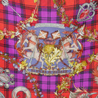 Hermes Carre 90 Fleurs D'ecosse Scottish Flower Silk Scarf Check — view 2