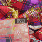 Hermes Carre 90 Fleurs D'ecosse Scottish Flower Silk Scarf Check — view 7
