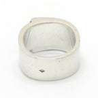 Hermes Candy Ring 52 Logo Carnelian Red Color Sterling Silver — view 4