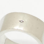 Hermes Candy Ring 52 Logo Carnelian Red Color Sterling Silver — view 9