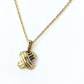 Tiffany & Co Cross Stitch Necklace YG Yellow Gold Pendant