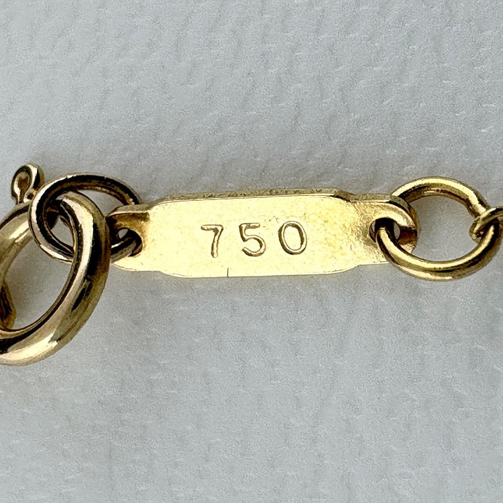 Tiffany & Co Cross Stitch Necklace YG Yellow Gold Pendant — view 6