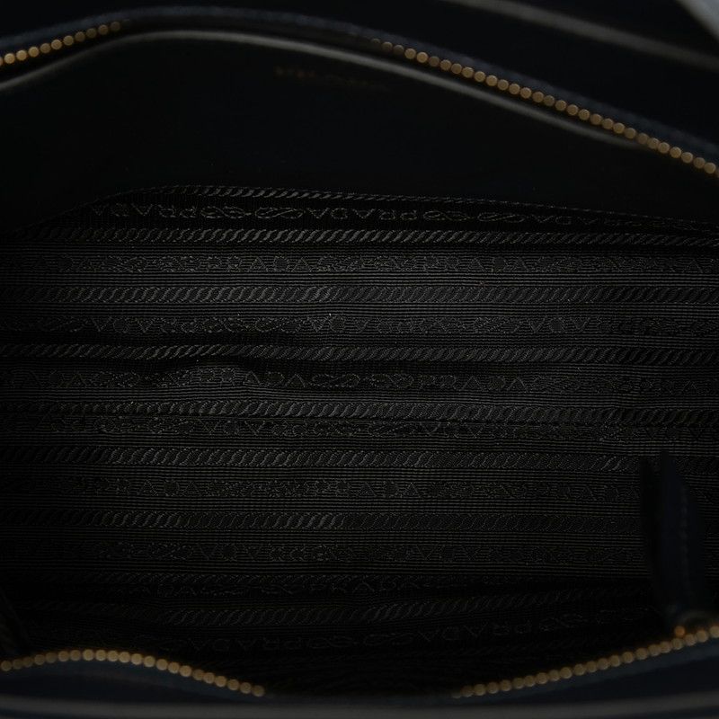 Prada 2-Way Shoulder Bag Navy Saffiano Leather — view 4