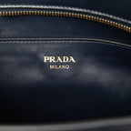 Prada 2-Way Shoulder Bag Navy Saffiano Leather — view 5
