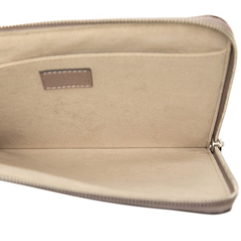 Louis Vuitton Pochette Jour PM Clutch Taupe Beige Leather — view 4
