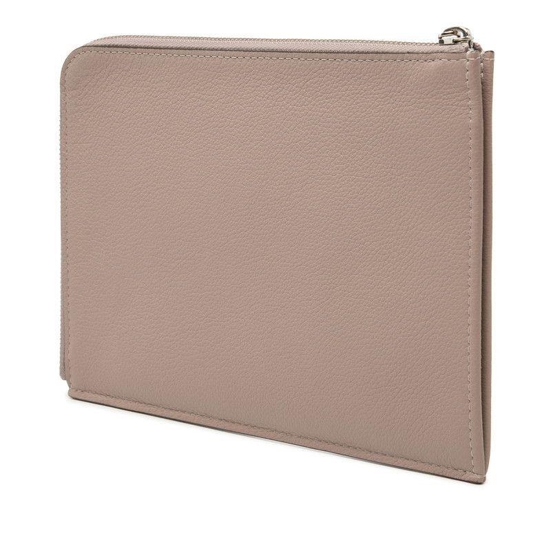Louis Vuitton Pochette Jour PM Clutch Taupe Beige Leather — view 2