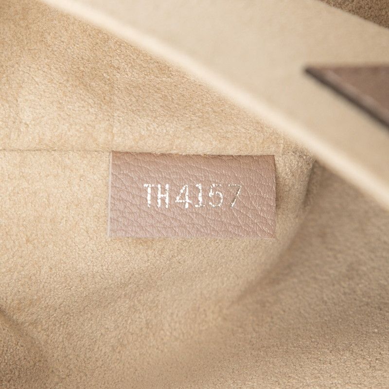 Louis Vuitton Pochette Jour PM Clutch Taupe Beige Leather — view 6