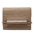 Louis Vuitton Epi Portefeuille Elastic Trifold Wallet Brown Leather