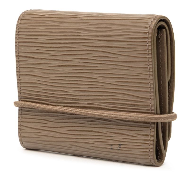 Louis Vuitton Epi Portefeuille Elastic Trifold Wallet Brown Leather — view 2
