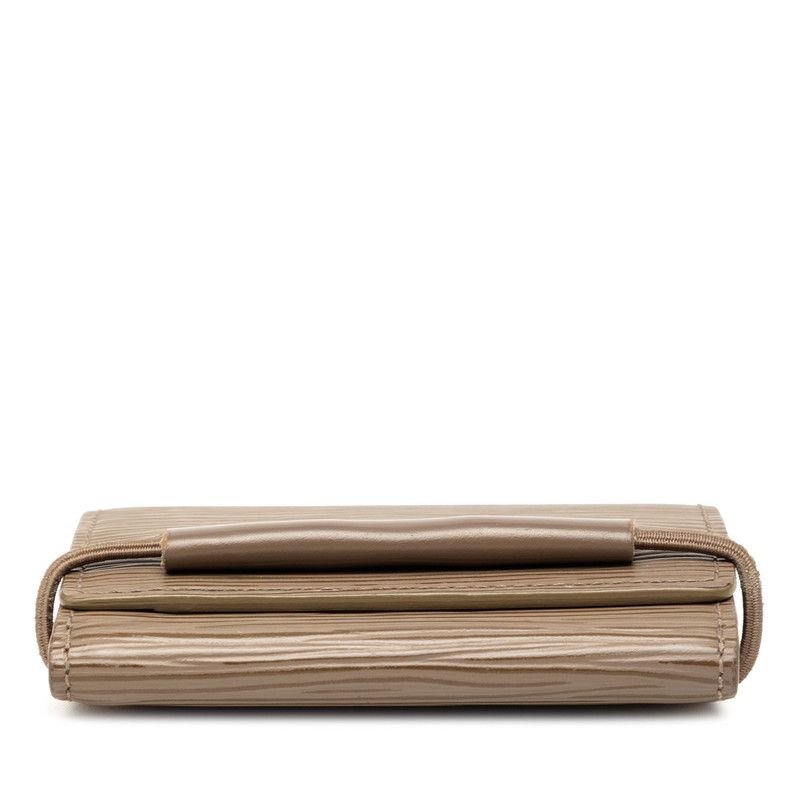 Louis Vuitton Epi Portefeuille Elastic Trifold Wallet Brown Leather — view 3