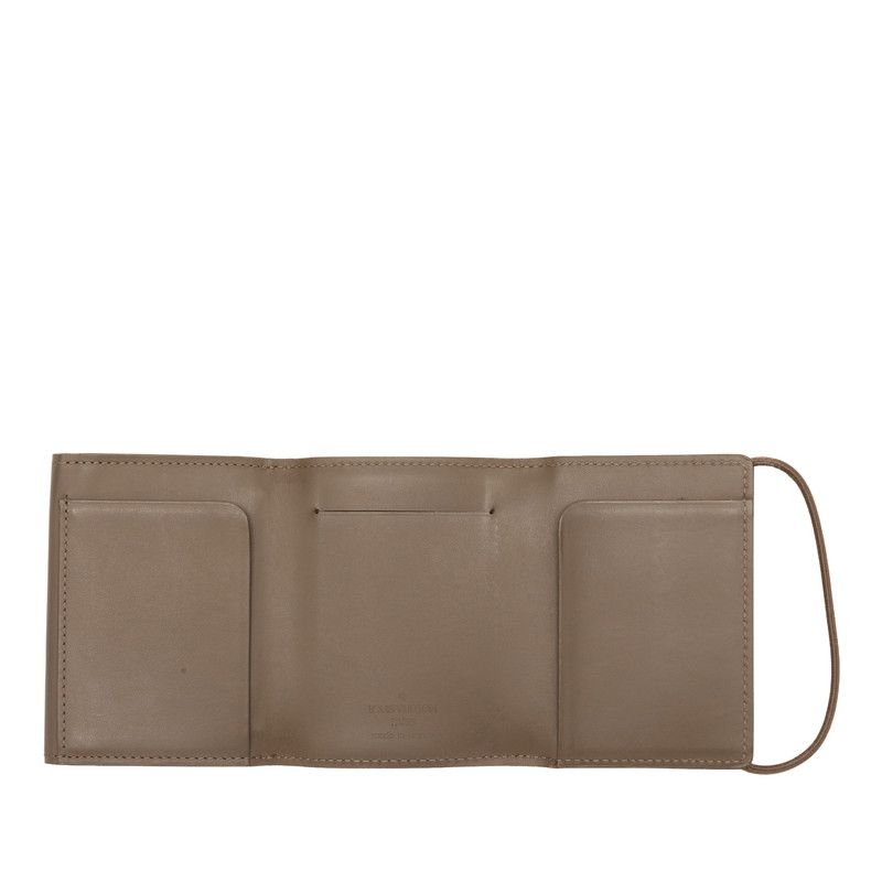 Louis Vuitton Epi Portefeuille Elastic Trifold Wallet Brown Leather — view 4