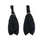 Prada Tessuto Black Silver Nylon Shoulder Bag Pochette — view 8