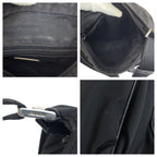Prada Tessuto Black Silver Nylon Shoulder Bag Pochette — view 5