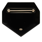 Chanel CC Logo Coco Neige Emblem Brooch 18 Black Plastic Rhinestone — view 2