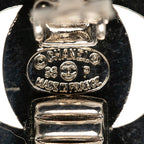 Chanel CC Logo Vintage Earrings 96 Silver Metal — view 3