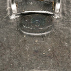 Chanel Round Earrings 00 Silver Leather Metal — view 3