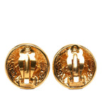 Chanel Round Earrings Gold Plated — view 2