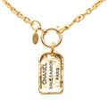 Chanel 31 Rue Cambon Chain Plate Pendant Gold Plated